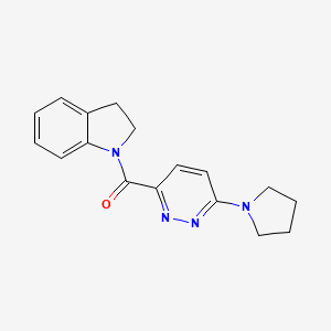 Indolin-1-yl(6-(pyrrolidin-1-yl)pyridazin-3-yl)methanone - 1189448-91-6