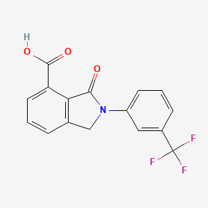 3-Oxo-2-(3-(trifluoromethyl)phenyl)isoindoline-4-carboxylic acid - 728887-93-2
