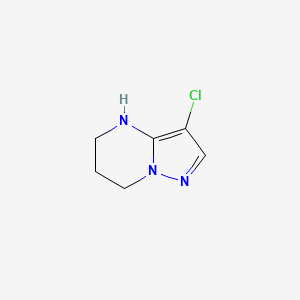 3-chloro-4H,5H,6H,7H-pyrazolo[1,5-a]pyrimidine - 1556129-05-5