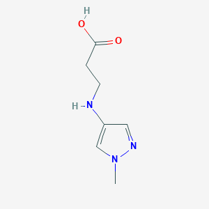3-[(1-methyl-1H-pyrazol-4-yl)amino]propanoic acid - 1514661-11-0