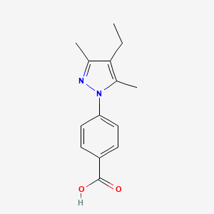 4-(4-Ethyl-3,5-dimethyl-pyrazol-1-yl)-benzoic acid - 957312-77-5