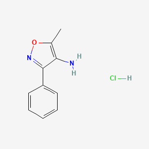 5-Methyl-3-phenyl-1,2-oxazol-4-amine hydrochloride - 76270-20-7