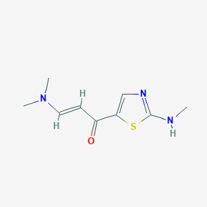 (2E)-3-(dimethylamino)-1-[2-(methylamino)-1,3-thiazol-5-yl]prop-2-en-1-one - 338400-18-3