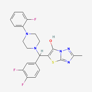 5-((3,4-Difluorophenyl)(4-(2-fluorophenyl)piperazin-1-yl)methyl)-2-methylthiazolo[3,2-b][1,2,4]triazol-6-ol - 869344-14-9