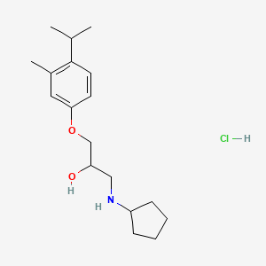 1-(Cyclopentylamino)-3-(4-isopropyl-3-methylphenoxy)propan-2-ol hydrochloride - 1216551-32-4