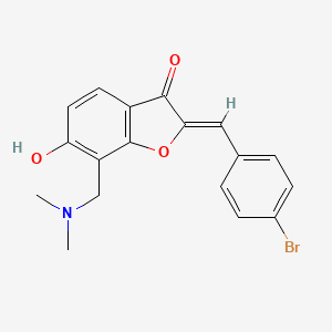 (Z)-2-(4-bromobenzylidene)-7-((dimethylamino)methyl)-6-hydroxybenzofuran-3(2H)-one - 899391-73-2