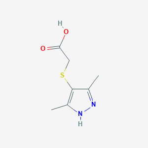 2-[(3,5-dimethyl-1H-pyrazol-4-yl)sulfanyl]acetic Acid - 1042725-25-6