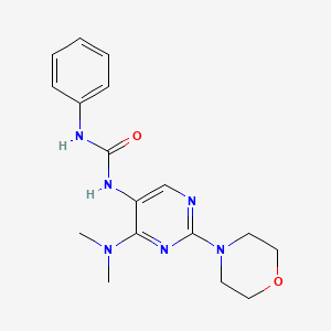 1-(4-(Dimethylamino)-2-morpholinopyrimidin-5-yl)-3-phenylurea - 1797083-46-5