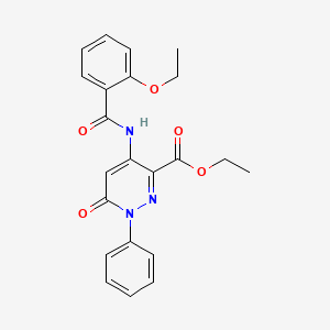 Ethyl 4-(2-ethoxybenzamido)-6-oxo-1-phenyl-1,6-dihydropyridazine-3-carboxylate - 941885-59-2