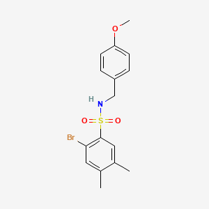 2-bromo-N-(4-methoxybenzyl)-4,5-dimethylbenzenesulfonamide - 1428152-65-1