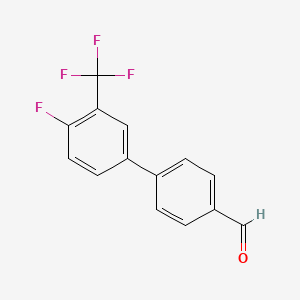 4'-Fluoro-3'-(trifluoromethyl)-[1,1'-biphenyl]-4-carbaldehyde - 1032506-87-8