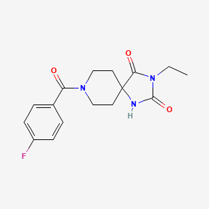 3-Ethyl-8-(4-fluorobenzoyl)-1,3,8-triazaspiro[4.5]decane-2,4-dione - 941928-01-4