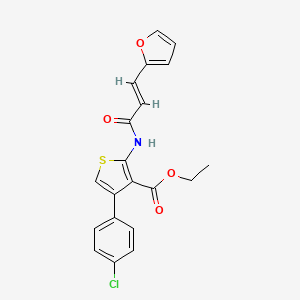 (E)-ethyl 4-(4-chlorophenyl)-2-(3-(furan-2-yl)acrylamido)thiophene-3-carboxylate - 315676-37-0