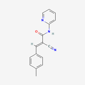 (2E)-2-cyano-3-(4-methylphenyl)-N-(pyridin-2-yl)prop-2-enamide - 496021-15-9