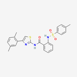 N-[4-(2,5-dimethylphenyl)-1,3-thiazol-2-yl]-2-(4-methylbenzenesulfonamido)benzamide - 442535-82-2