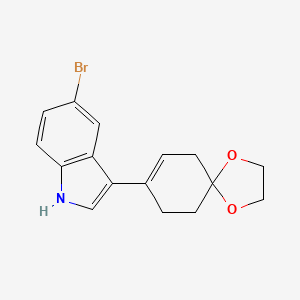5-Bromo-3-(1,4-dioxaspiro[4.5]dec-7-en-8-yl)-1H-indole - 282546-99-0