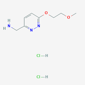 [6-(2-Methoxyethoxy)pyridazin-3-yl]methanamine dihydrochloride - 1909312-48-6