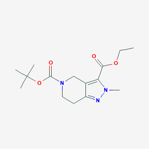 5-tert-butyl 3-ethyl 2-methyl-6,7-dihydro-2H-pyrazolo[4,3-c]pyridine-3,5(4H)-dicarboxylate - 1706449-45-7