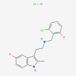 N-(2-chloro-6-fluorobenzyl)-2-(5-fluoro-2-methyl-1H-indol-3-yl)ethanamine hydrochloride - 1351631-68-9