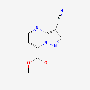 7-(Dimethoxymethyl)pyrazolo[1,5-a]pyrimidine-3-carbonitrile - 478046-33-2