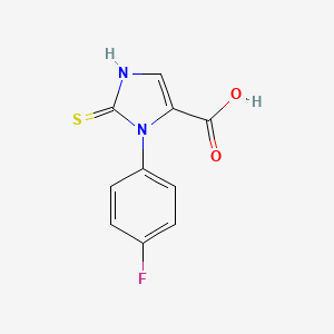 3-(4-fluorophenyl)-2-thioxo-2,3-dihydro-1H-imidazole-4-carboxylic acid - 750599-17-8