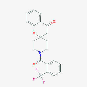 1'-(2-(Trifluoromethyl)benzoyl)spiro[chroman-2,4'-piperidin]-4-one - 877811-07-9