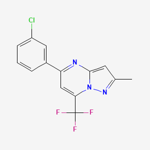 5-(3-Chlorophenyl)-2-methyl-7-(trifluoromethyl)pyrazolo[1,5-a]pyrimidine - 439111-02-1