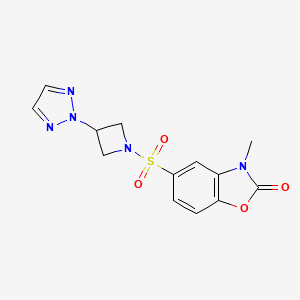 5-((3-(2H-1,2,3-triazol-2-yl)azetidin-1-yl)sulfonyl)-3-methylbenzo[d]oxazol-2(3H)-one - 2194848-12-7