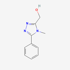 (4-methyl-5-phenyl-4H-1,2,4-triazol-3-yl)methanol - 881845-15-4