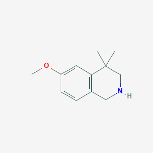 6-Methoxy-4,4-dimethyl-1,2,3,4-tetrahydroisoquinoline - 62245-15-2
