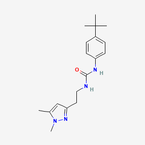 1-(4-(tert-butyl)phenyl)-3-(2-(1,5-dimethyl-1H-pyrazol-3-yl)ethyl)urea - 2034363-63-6