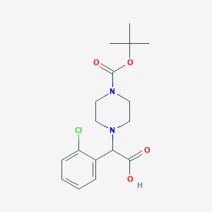 2-(4-Boc-piperazinyl)-2-(2-chlorophenyl)acetic acid - 885272-96-8