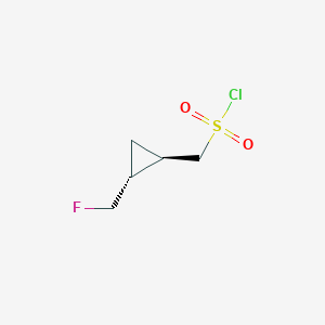 ((1R,2R)-2-(Fluoromethyl)cyclopropyl)methanesulfonyl chloride - 2227879-98-1