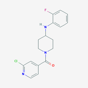 (2-Chloropyridin-4-yl)-[4-(2-fluoroanilino)piperidin-1-yl]methanone - 1436212-59-7