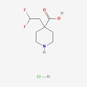 4-(2,2-Difluoroethyl)piperidine-4-carboxylic acid hydrochloride - 2138089-15-1