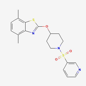 4,7-Dimethyl-2-((1-(pyridin-3-ylsulfonyl)piperidin-4-yl)oxy)benzo[d]thiazole - 1286718-51-1