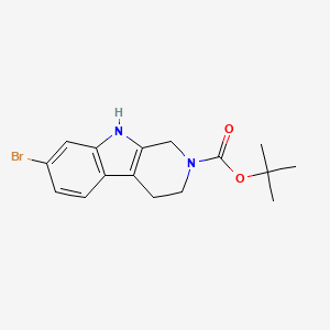 tert-Butyl 7-bromo-3,4-dihydro-1H-pyrido[3,4-b]indole-2(9H)-carboxylate - 196203-96-0