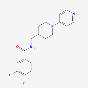 3,4-difluoro-N-((1-(pyridin-4-yl)piperidin-4-yl)methyl)benzamide - 2034504-16-8