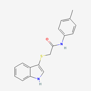 2-(1H-indol-3-ylsulfanyl)-N-(4-methylphenyl)acetamide - 450351-66-3