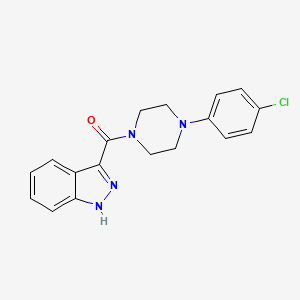 3-[4-(4-chlorophenyl)piperazine-1-carbonyl]-1H-indazole - 160008-89-9
