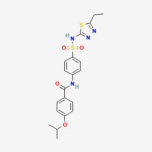 N-(4-(N-(5-ethyl-1,3,4-thiadiazol-2-yl)sulfamoyl)phenyl)-4-isopropoxybenzamide - 333747-25-4