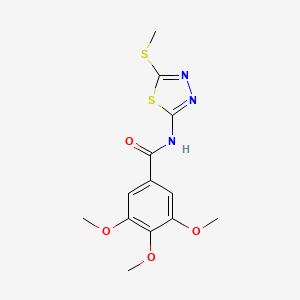 3,4,5-trimethoxy-N-(5-(methylthio)-1,3,4-thiadiazol-2-yl)benzamide - 393571-43-2
