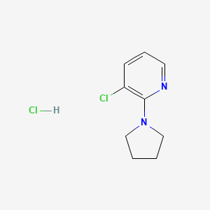 3-Chloro-2-(pyrrolidin-1-yl)pyridine hydrochloride - 2034352-33-3