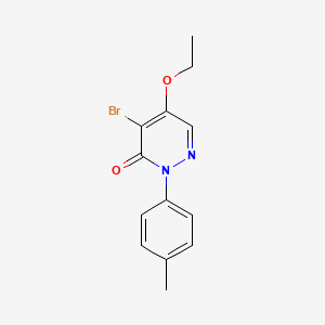 4-bromo-5-ethoxy-2-(4-methylphenyl)-3(2H)-pyridazinone - 400088-47-3