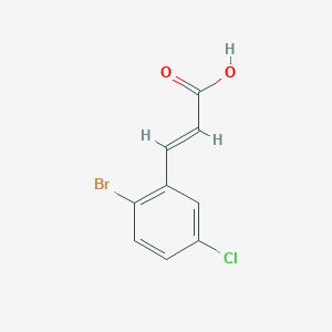 2-Bromo-5-chlorocinnamic acid - 1262012-16-7