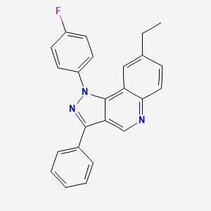 8-ethyl-1-(4-fluorophenyl)-3-phenyl-1H-pyrazolo[4,3-c]quinoline - 901044-29-9