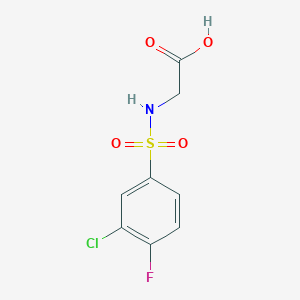 ((3-Chloro-4-fluorophenyl)sulfonyl)glycine - 613657-33-3