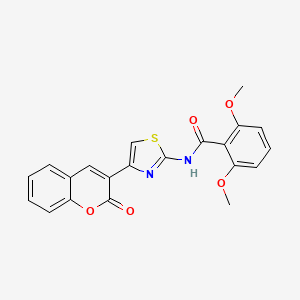 2,6-dimethoxy-N-[4-(2-oxo-2H-chromen-3-yl)-1,3-thiazol-2-yl]benzamide - 684232-50-6