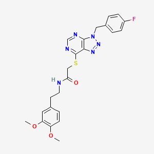 N-(3,4-dimethoxyphenethyl)-2-((3-(4-fluorobenzyl)-3H-[1,2,3]triazolo[4,5-d]pyrimidin-7-yl)thio)acetamide - 863458-06-4