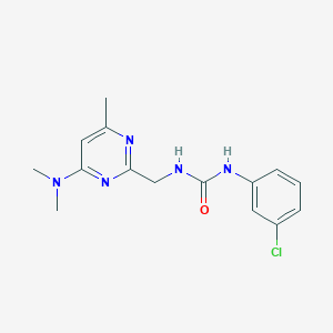 1-(3-Chlorophenyl)-3-((4-(dimethylamino)-6-methylpyrimidin-2-yl)methyl)urea - 1797662-63-5